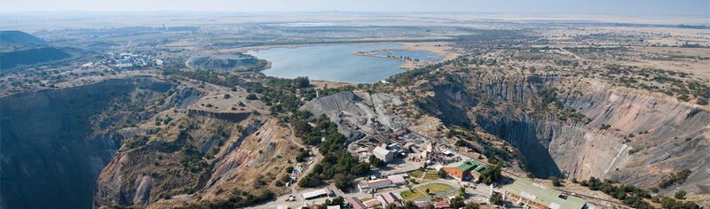 The Kimberley Diamond Mines in South Africa